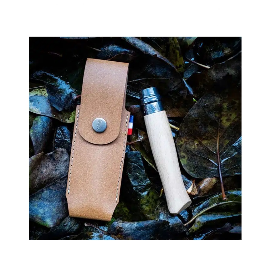 Θήκη Σουγιά με Κουμπί Κάθετη France Simple (Brown) της Opinel VRA81969 trazeras|VRA81969
