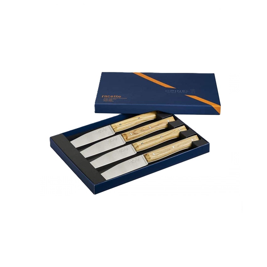 Σετ 4 Ανοξείδωτα Μαχαίρια Κουζίνας Facette Vitter® (White) eτης Opinel VRA81985 trazeras|VRA81985