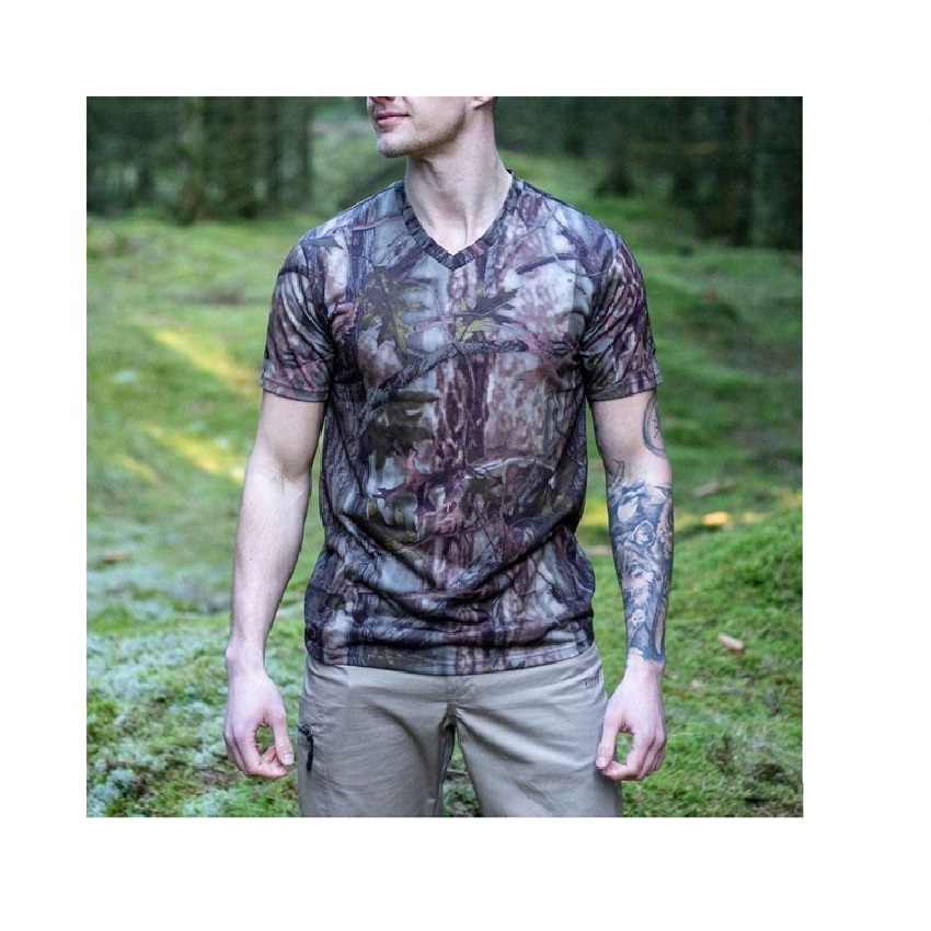 Κοντομάνικη Μπλούζα Κυνηγετική T-Shirt Folke (Camo) της Shaggy Breeches LAM71051 trazeras|LAM71051