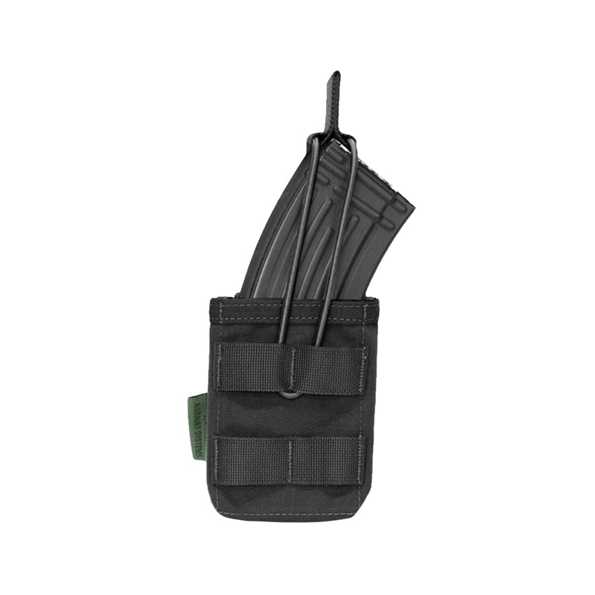Ανοιχτή Μονή Γεμιστηροθήκη Open Mag Pouch AK47/AK74 (Black) της Warrior Assault Systems SRS82109 trazeras|SRS82109