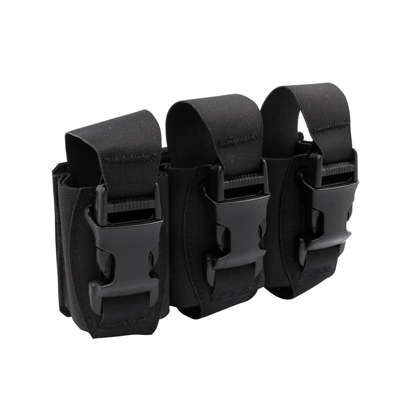 Τριπλη Θήκη Χειροβομβίδων Κρότου Λάμψης Triple Flash Bang Pouch Laser Cut (Black) της Warrior Assault Systems SRS82241 trazeras|SRS82241