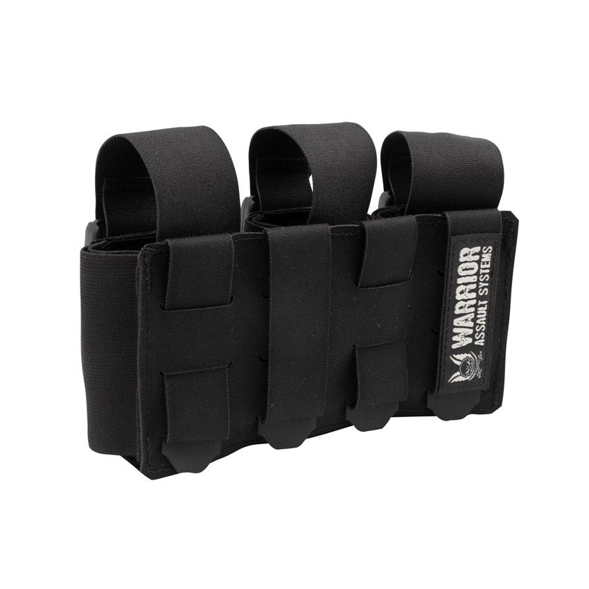 Τριπλη Θήκη Χειροβομβίδων Κρότου Λάμψης Triple Flash Bang Pouch Laser Cut (Black) της Warrior Assault Systems SRS82241 trazeras|SRS82241
