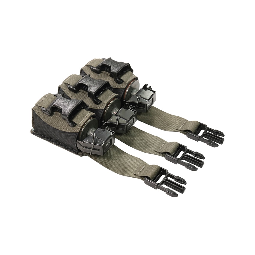 Τριπλη Θήκη Χειροβομβίδων Κρότου Λάμψης Triple Flash Bang Pouch Laser Cut (Ranger Green) της Warrior Assault Systems SRS82242 trazeras|SRS82242