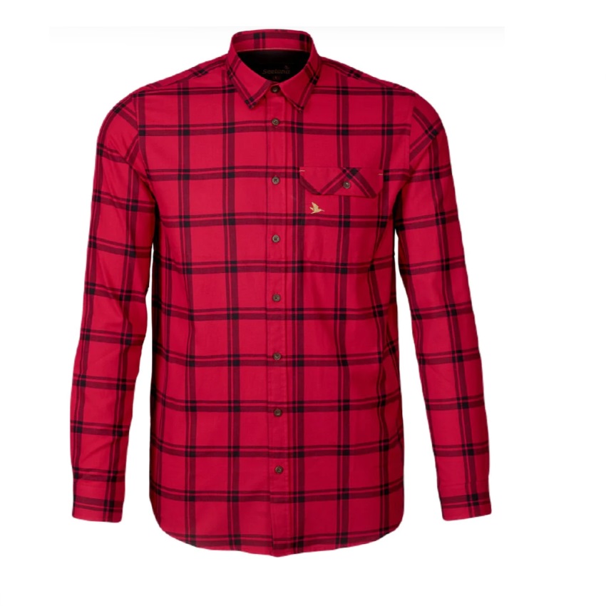 Κυνηγετικό πουκάμισο Highseat (Hunter Red) της Seeland LAM71060 trazeras|LAM71060