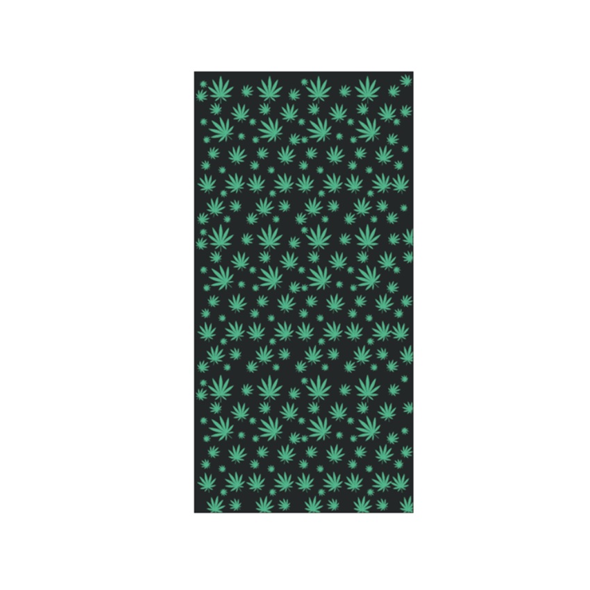 Πετσέτα Παραλίας Φύλλα (Black / Green) της Majorca Sub MAJ82910 trazeras|MAJ82910