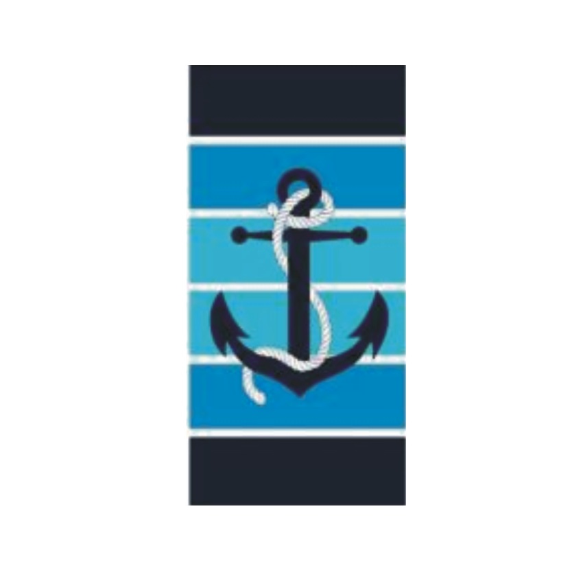 Πετσέτα Παραλίας Microfiber Άγκυρα 70x150cm Mod.MJ24-038 της Majorca Sub MAJ82911 trazeras|MAJ82911