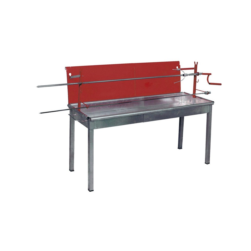Ψησταριά Αρνιού Συρταρωτή με Πλάτη 110x53x147cm VLA83469 trazeras|VLA83469