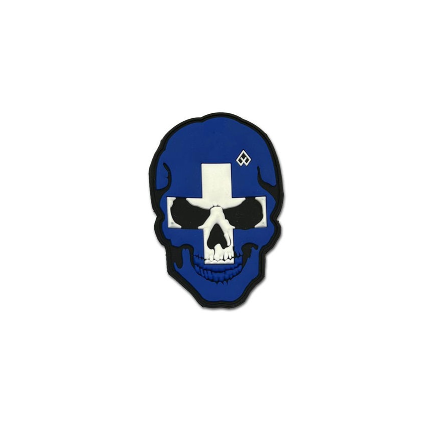 PVC Σήμα Morale 3D Velcro Scull Hellas (Blue) της Survivors SUR83805 trazeras|SUR83805