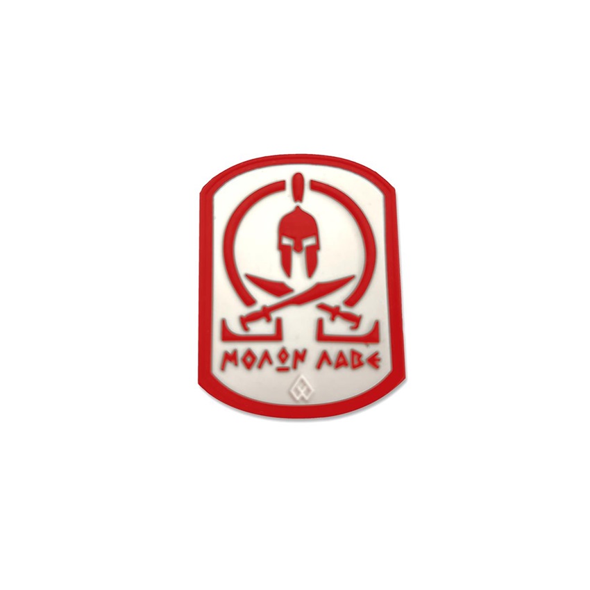 PVC Σήμα Morale 3D Velcro Μολ΄ών Λαβέ (White - Red) της Survivors SUR83817 trazeras|SUR83817