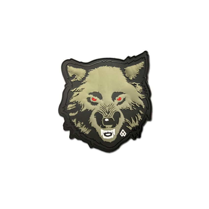 PVC Σήμα Morale 3D Velcro Angry Wolf (Black - Grey) της Survivors SUR83819 trazeras|SUR83819