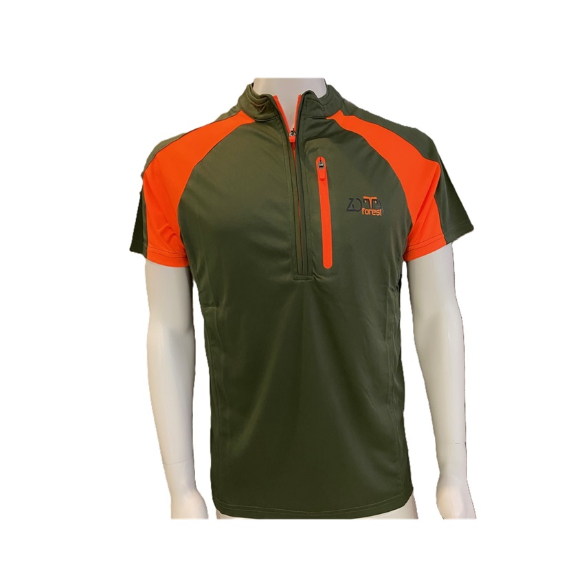 Κοντομάνικη Μπλούζα T-Shirt Risk (Olive / Red) της Zotta Forest GOR83875 trazeras|GOR83875
