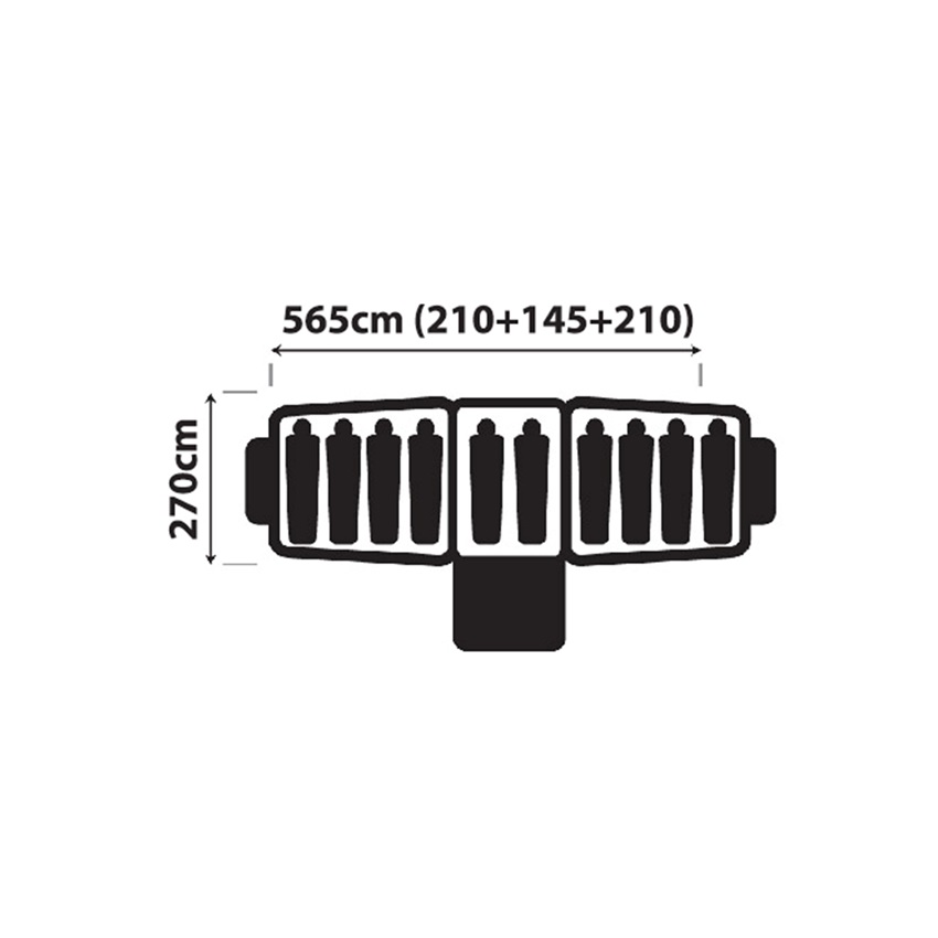Σκηνή Οικογενειακή Seacape 8+2 Ατόμων της Oztrail TΧΤ84062 trazeras|TΧΤ84062