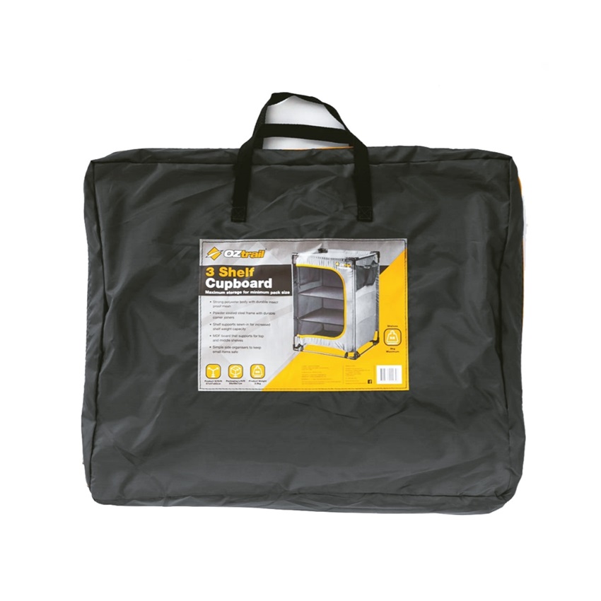 Ραφιέρα Πτυσσόμενη με 3 Ράφια Shelf Cupboard 57x47x80cm της Oztrail TXT84214 trazeras|TXT84214