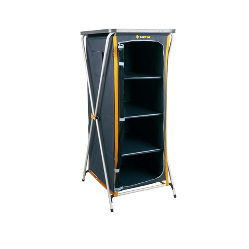 Ραφιέρα Πτυσσόμενη με 4 Ράφια Double Deluxe Shelf Cupboard 66x60x140cm της Oztrail TXT84217 trazeras|TXT84217
