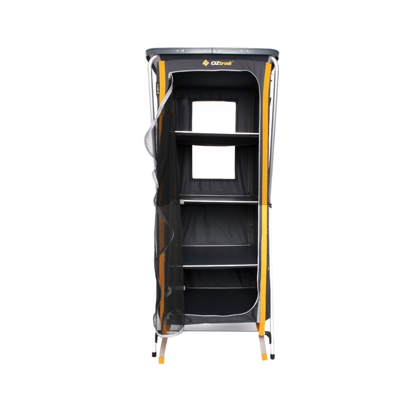 Ραφιέρα Πτυσσόμενη με 4 Ράφια Double Deluxe Shelf Cupboard 66x60x140cm της Oztrail TXT84217 trazeras|TXT84217