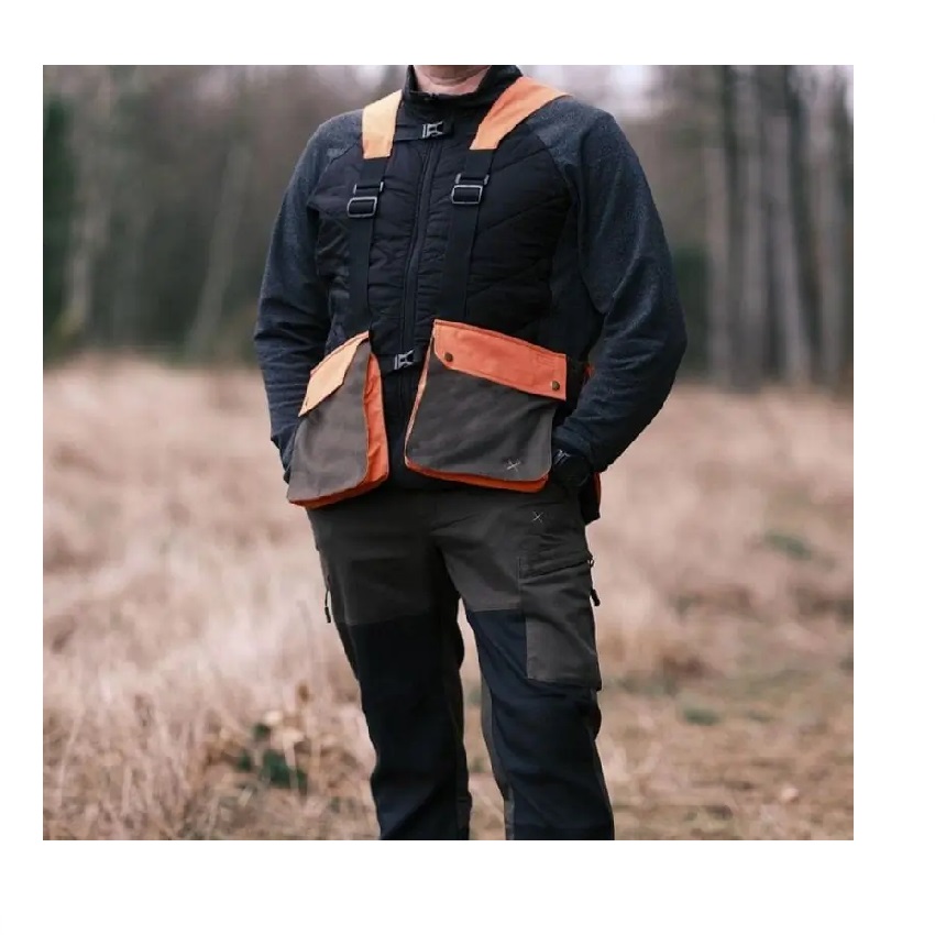Κυνηγετικό Γιλέκο Ivar (Wood Brown / Orange) της Shaggy Breeches LAM71069 trazeras|LAM71069