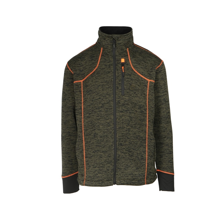 Ζακέτα Microfleece Mod.056 (Khaki / Orange) της Toxotis Active Wear TOX84349 trazeras|TOX84349