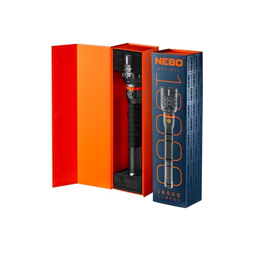 Επαναφορτιζόμενος Φακός Davinci 18000Lm της Nebo NEB84384 trazeras|NEB84384