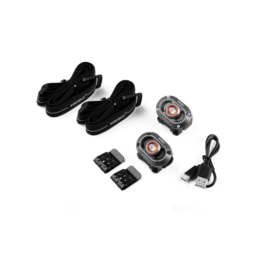 Επαναφορτιζόμενος Φακός Κεφαλής Mycro Headlamp 250Lm 2τμχ της Nebo NEB84391 trazeras|NEB84391