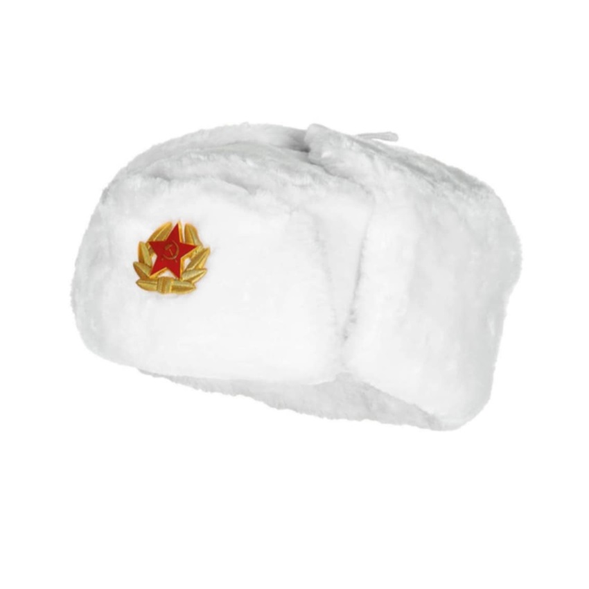 Ρώσικο Kαπέλο / Σκούφος με Κόκκινο Αστέρι (White) της Max Fuchs MAX84658 trazeras|MAX84658