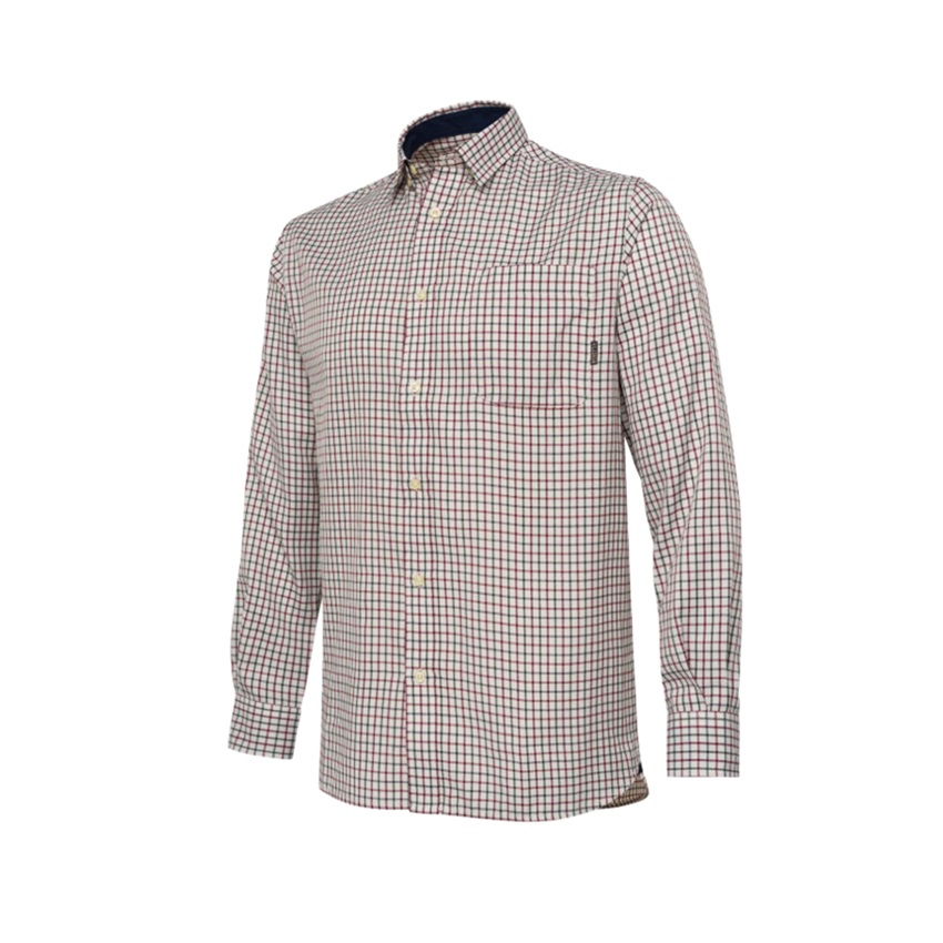 Βαμβακερό Κυνηγετικό Πουκάμισο Ellis LS (Ivory / Green Check) της Beretta KAL84806 trazeras|KAL84806