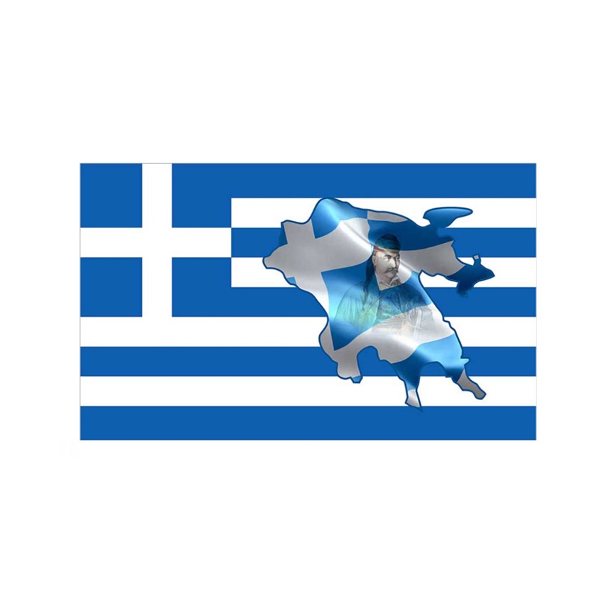 Σημαία Ελληνική Θαλάσσης Κολοκοτρώνης Ν3 (11 Επιλογές) της Interflag INT84904 trazeras|INT84904