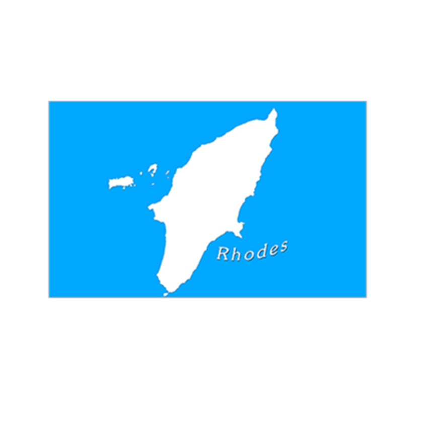 Σημαία Ρόδος 9 Επιλογές (Light Blue) INT72313 trazeras|INT72313