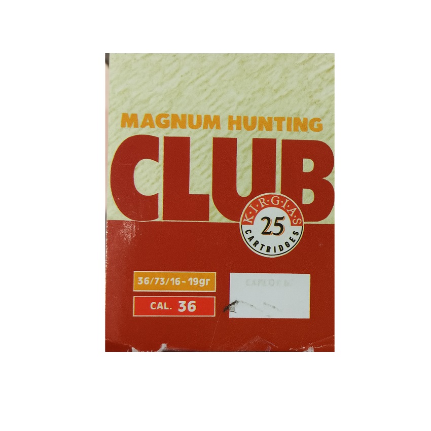 Φυσίγγια 19g Club 410 Magnum 36/76/16 KIR84956 trazeras|KIR84956