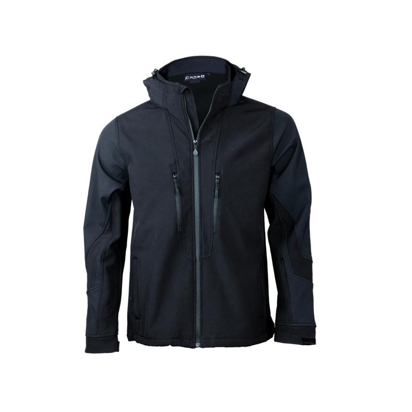 Τζάκετ Softshell Sport 3 Layers με Κουκούλα Mod.011 (Black / Black) της Fageo FAG85585 trazeras|FAG85585