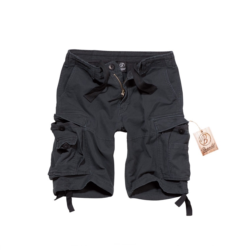 Βαμβακερή Βερμούδα Short Vintage (Black) της Brandit SRS73015 trazeras|SRS73015