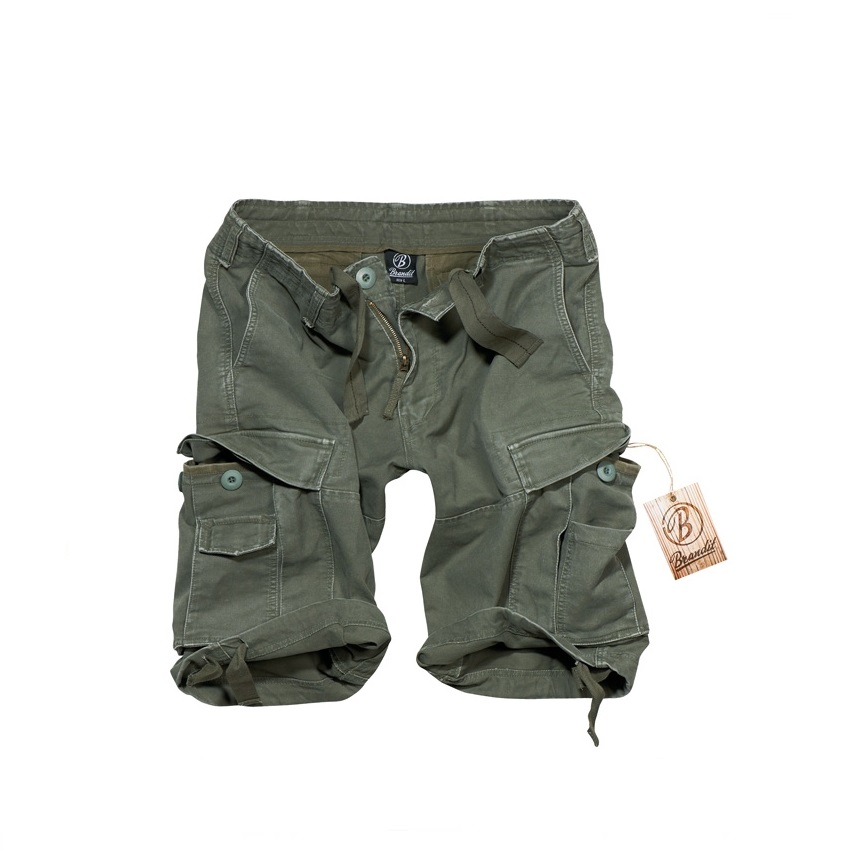 Βαμβακερή Βερμούδα Short Vintage (Olive) της Brandit SRS73017 trazeras|SRS73017