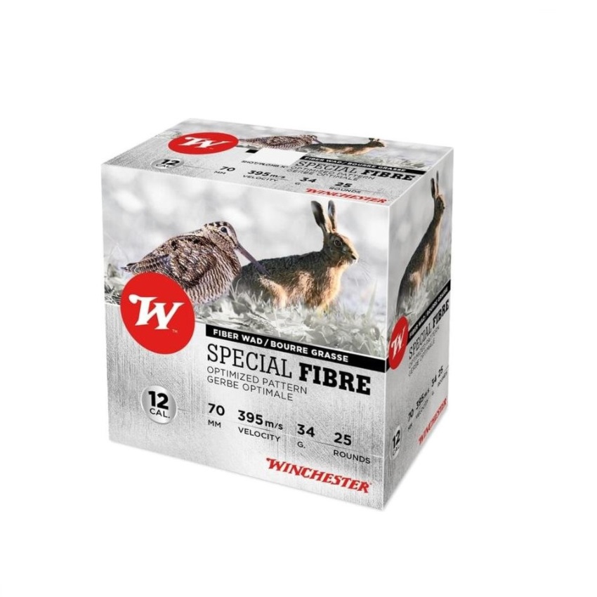 Φυσίγγια Special Fibre 34gr. Winchester Μάλλινη Τάπα 12GA./70/16mm της Winchester KAL56599 trazeras|KAL56599