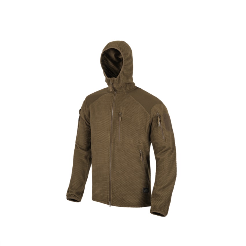 Ζακ΄έτα Hoodie Alpha Grid Fleece (Black) της Helikon-Tex LIK73789 trazeras|LIK73789
