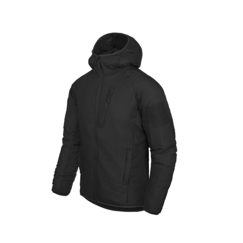 Τζάκετ Hoodie Wolfhound Jacket Climashield® Apex 67g (Black) της Helikon-Tex LIK73838 trazeras|LIK73838