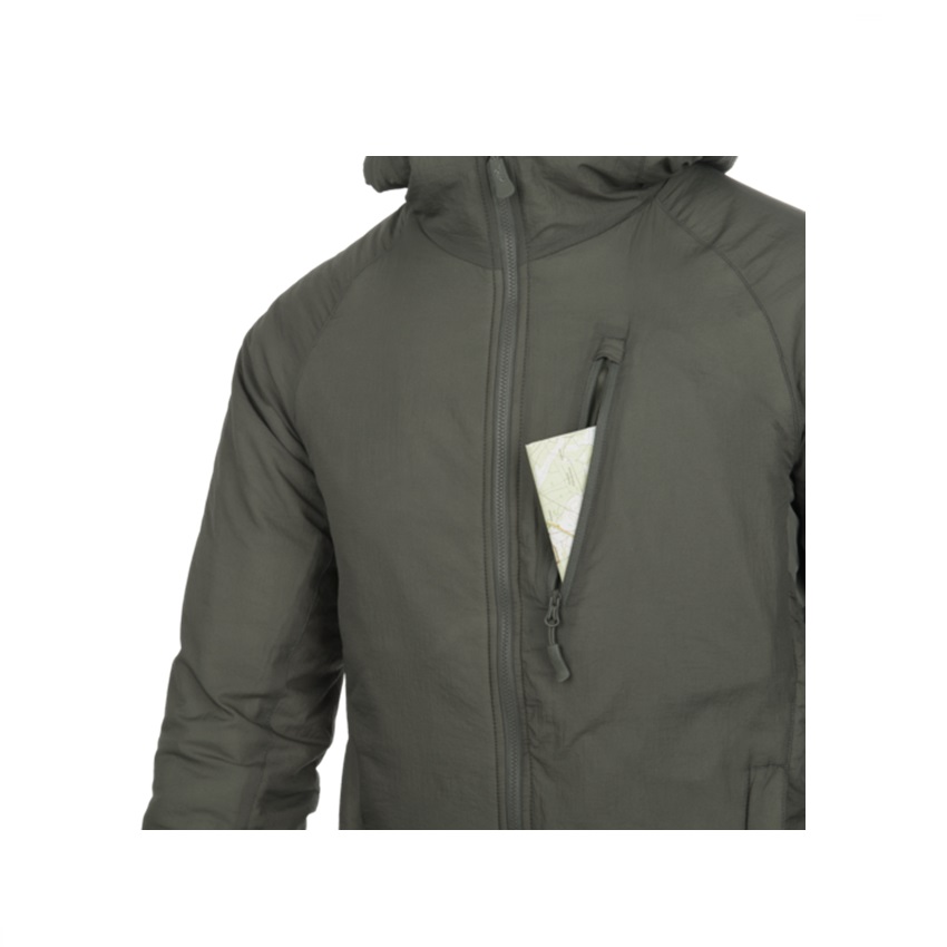 Τζάκετ Hoodie Wolfhound Jacket Climashield® Apex 67g (Black) της Helikon-Tex LIK73838 trazeras|LIK73838