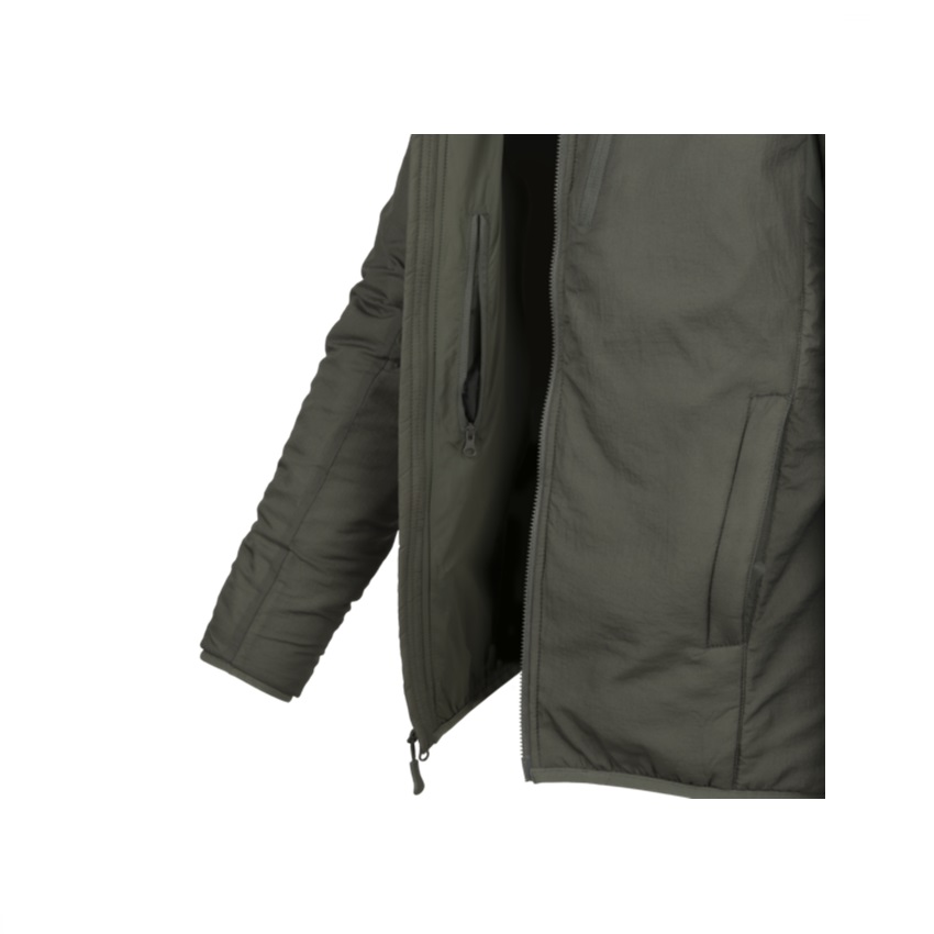 Τζάκετ Hoodie Wolfhound Jacket Climashield® Apex 67g (Black) της Helikon-Tex LIK73838 trazeras|LIK73838