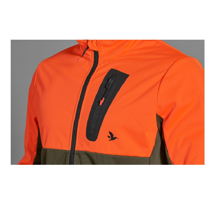 Αδιάβροχο Κυνηγετικό Τζάκετ Softshell Force Advanced (HiVis Orange) της Seeland LAM71169 trazeras|LAM71169