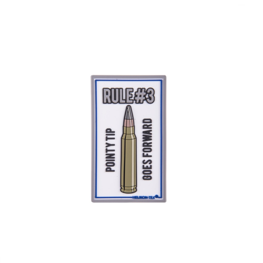 Σήμα PVC Patch Rule3 (White) της Helikon-Tex LIK73906 trazeras|LIK73906