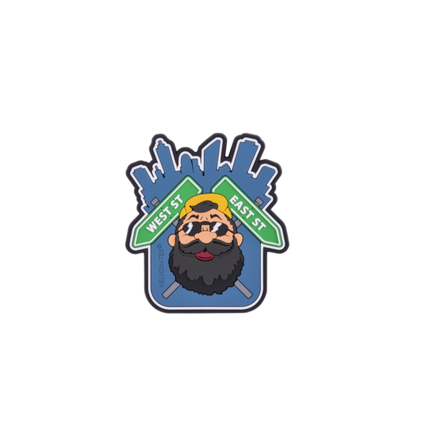 Σήμα PVC Patch Beardman Urban (Blue) της Helikon-Tex LIK73912 trazeras|LIK73912