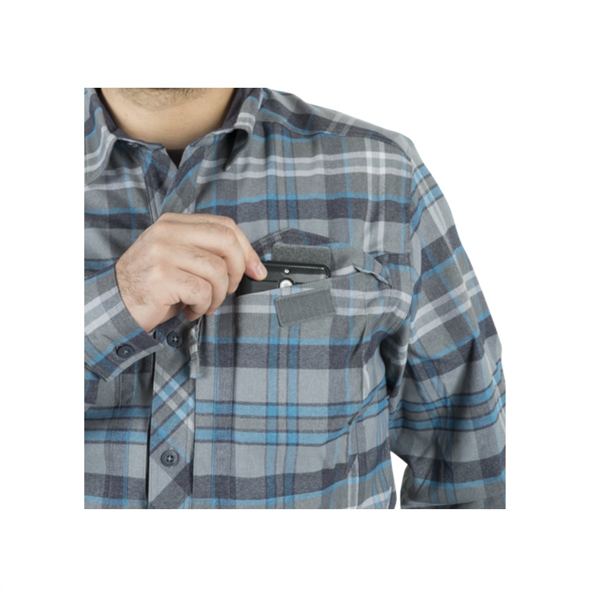 Πουκάμισο Μακρυμάνικο Defender MK2 Pilgrim (Rust Plaid) της Helikon-Tex LIK74090 trazeras|LIK74090
