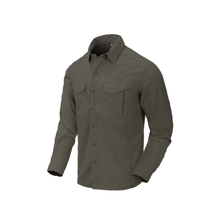 Πουκάμισο Μακρυμάνικο Defender MK2 Tropical (Dark Olive) της Helikon-Tex LIK74014 trazeras|LIK74014