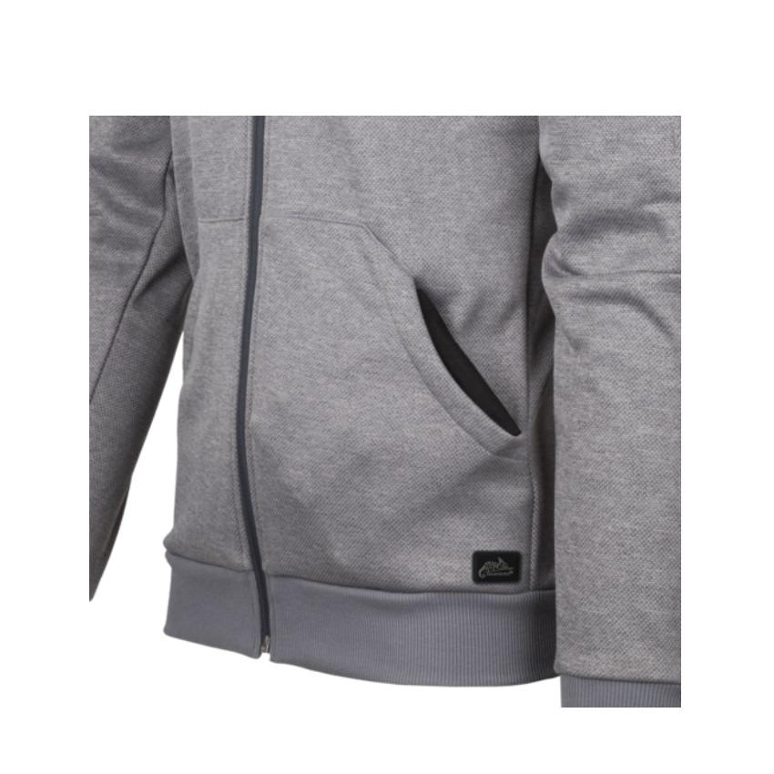 Επιχειρησιακό Hoodie με Φερμουάρ Urban Fullzip (Melange Black / Grey) της Helikon-Tex LIK74105 trazeras|LIK74105