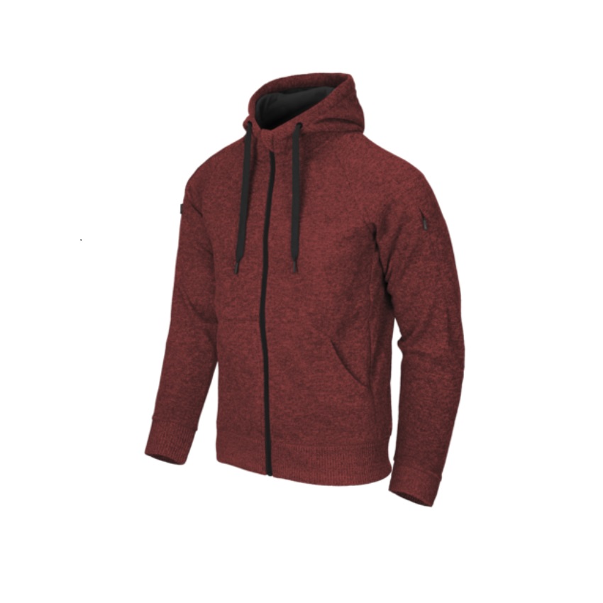 Επιχειρησιακό Hoodie με Φερμουάρ Covert Fullzip (Melange Red) της Helikon-Tex LIK74128 trazeras|LIK74128