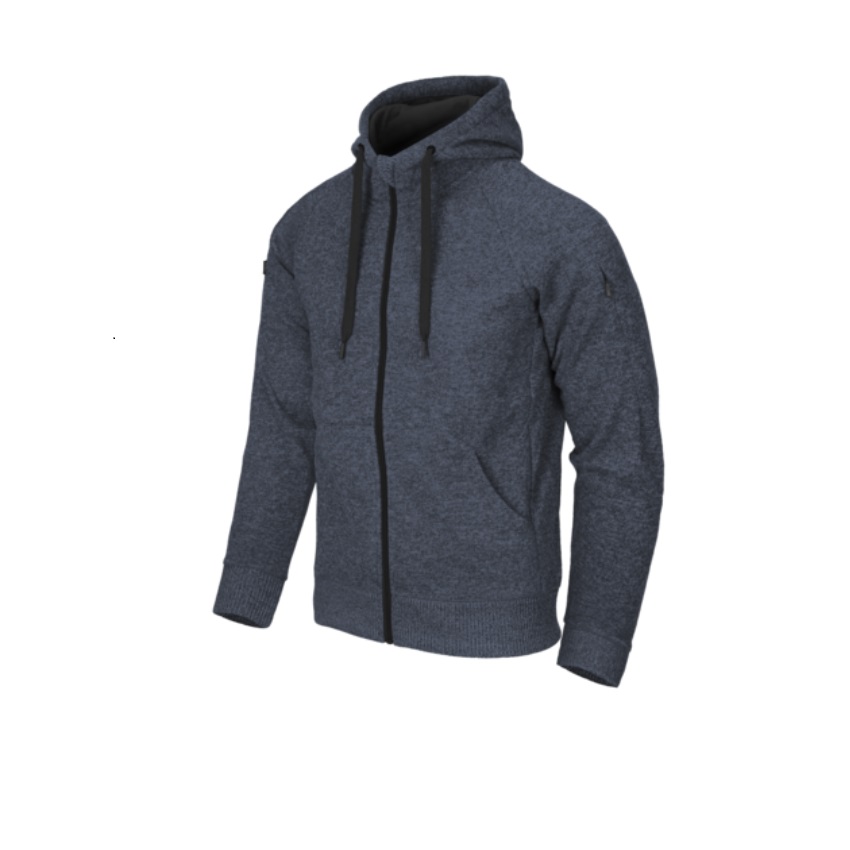 Επιχειρησιακό Hoodie με Φερμουάρ Covert Fullzip (Melange Blue) της Helikon-Tex LIK74130 trazeras|LIK74130