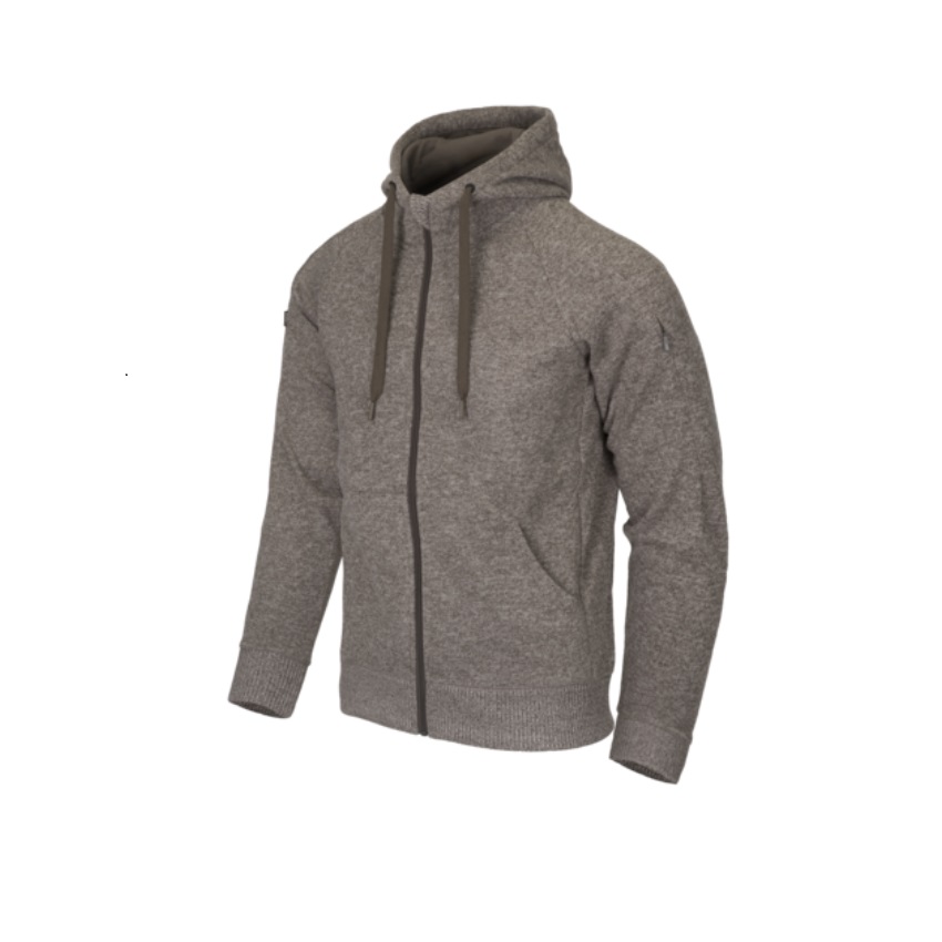 Επιχειρησιακό Hoodie με Φερμουάρ Covert Fullzip (Melange Light Tan) της Helikon-Tex LIK74131 trazeras|LIK74131