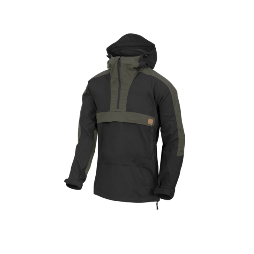Τζάκετ Woodsman Anorak Jacket (Black / Taiga Green) της Helikon-Tex LIK74153 trazeras|LIK74153