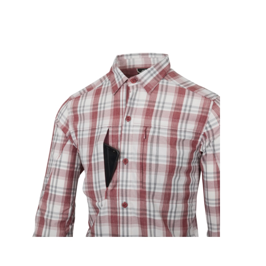 Πουκάμισο Μακρυμάνικο Trip (Red Plaid) της Helikon-Tex LIK74281 trazeras|LIK74281