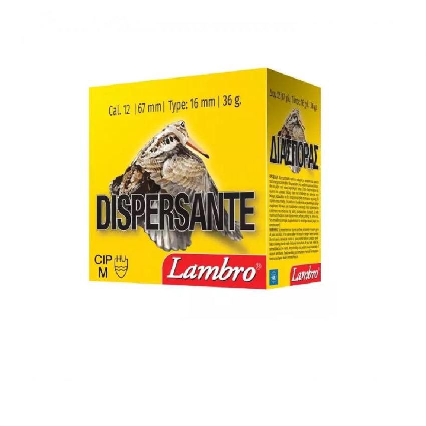 Φυσίγγια Διασποράς 36g Dispersante 12/67 της Lambro LAM70973 trazeras|LAM70973