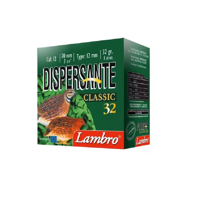 Φυσίγγια Διασποράς 32g Dispersante Classic 12/70 της Lambro LAM70975 trazeras|LAM70975