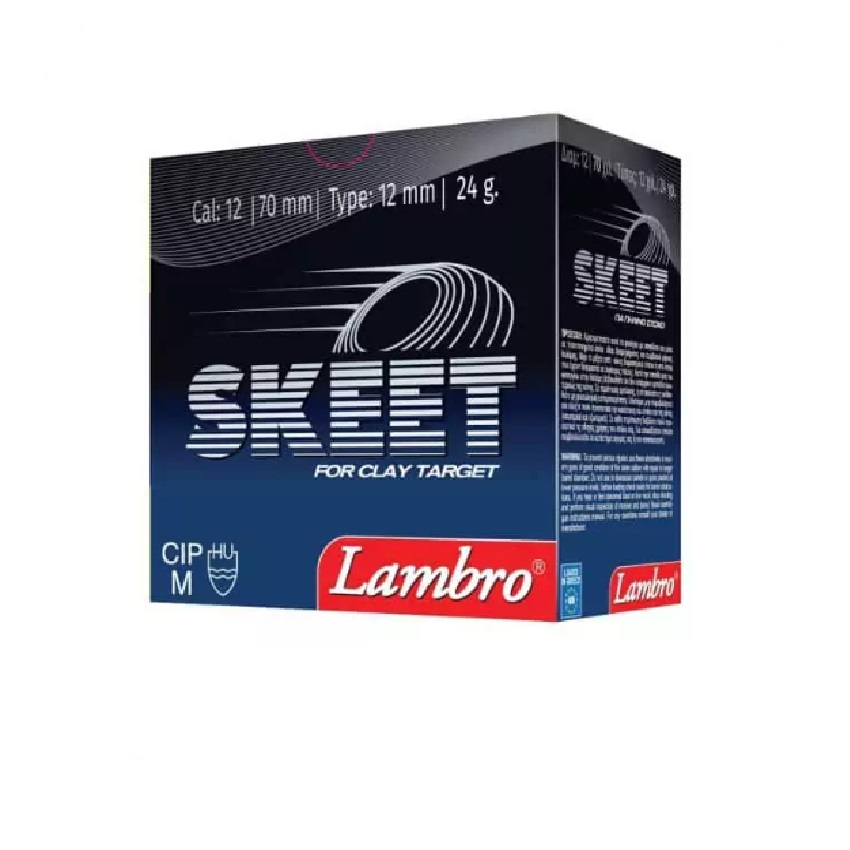 Φυσίγγια Σκοπευτικά 24g Skeet 12/70 της Lambro LAM70985 trazeras|LAM70985